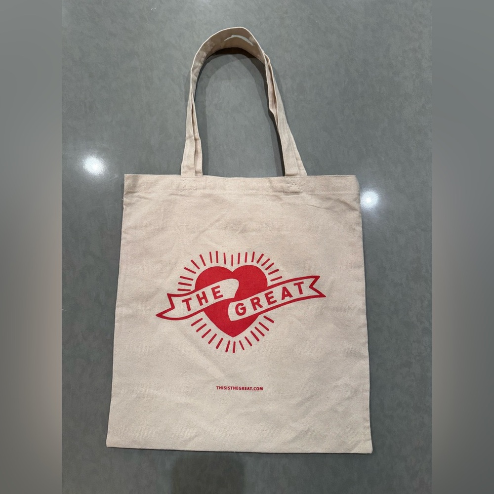 The Great. Cotton canvas tote bag